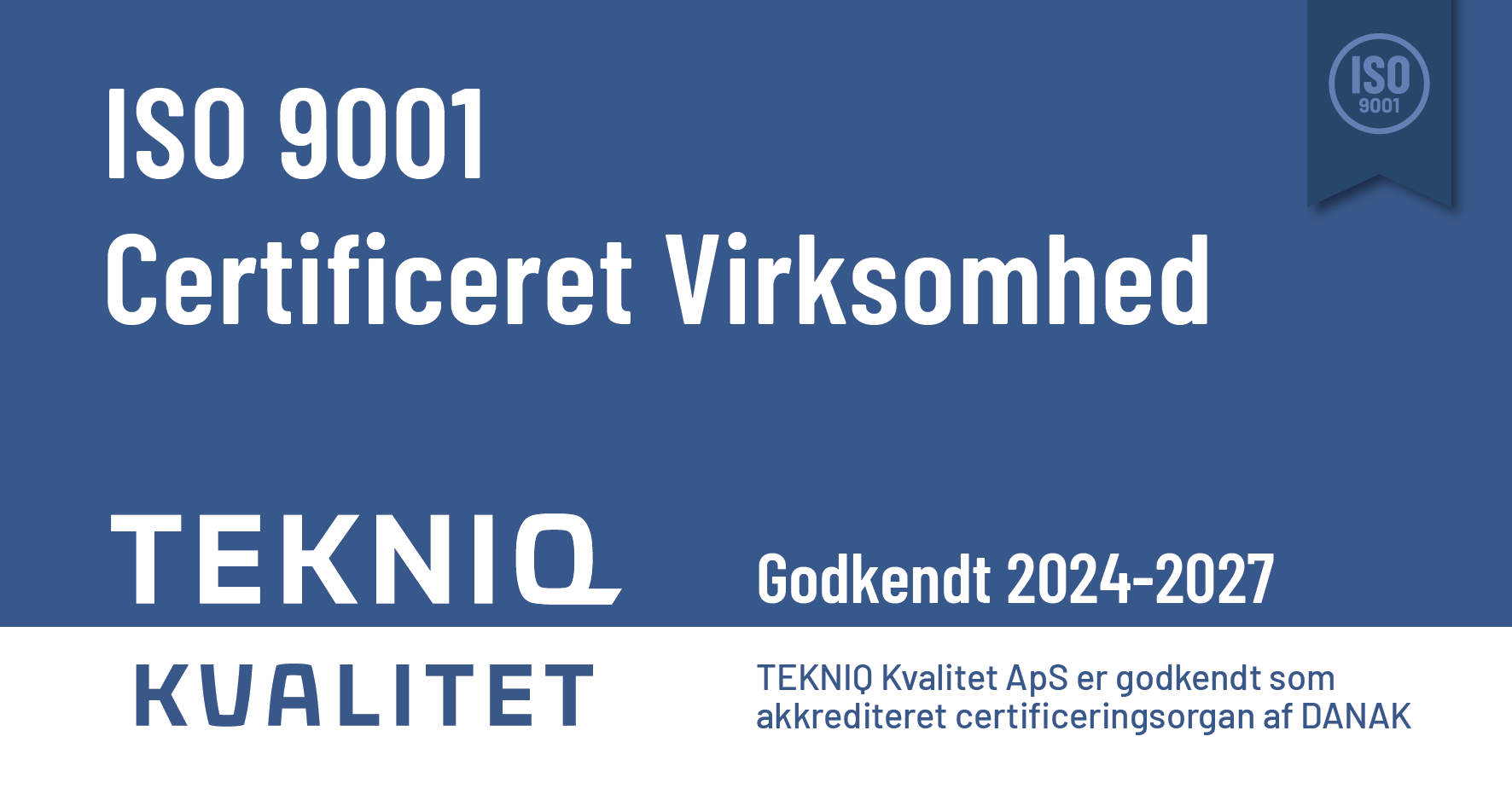 ISO 9001 Certificeret